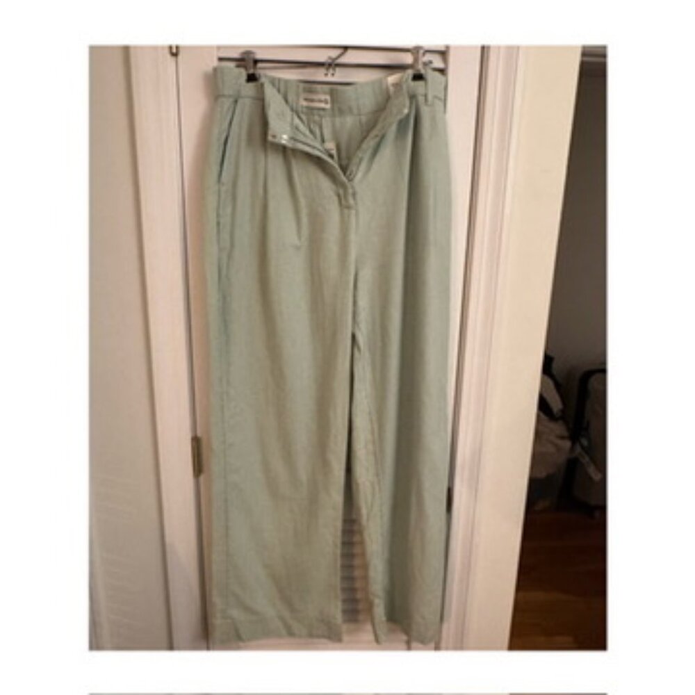 Abercrombie Light Green Linen Pants
